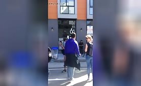 Couple baise en levrette dans les rues de San Francisco
