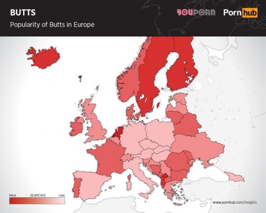 pornhub-butts-searches-europe